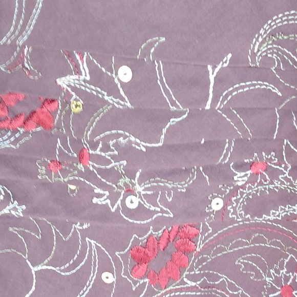 🌎RB Collection || Embroidered Brown Dress - Picture 3 of 8